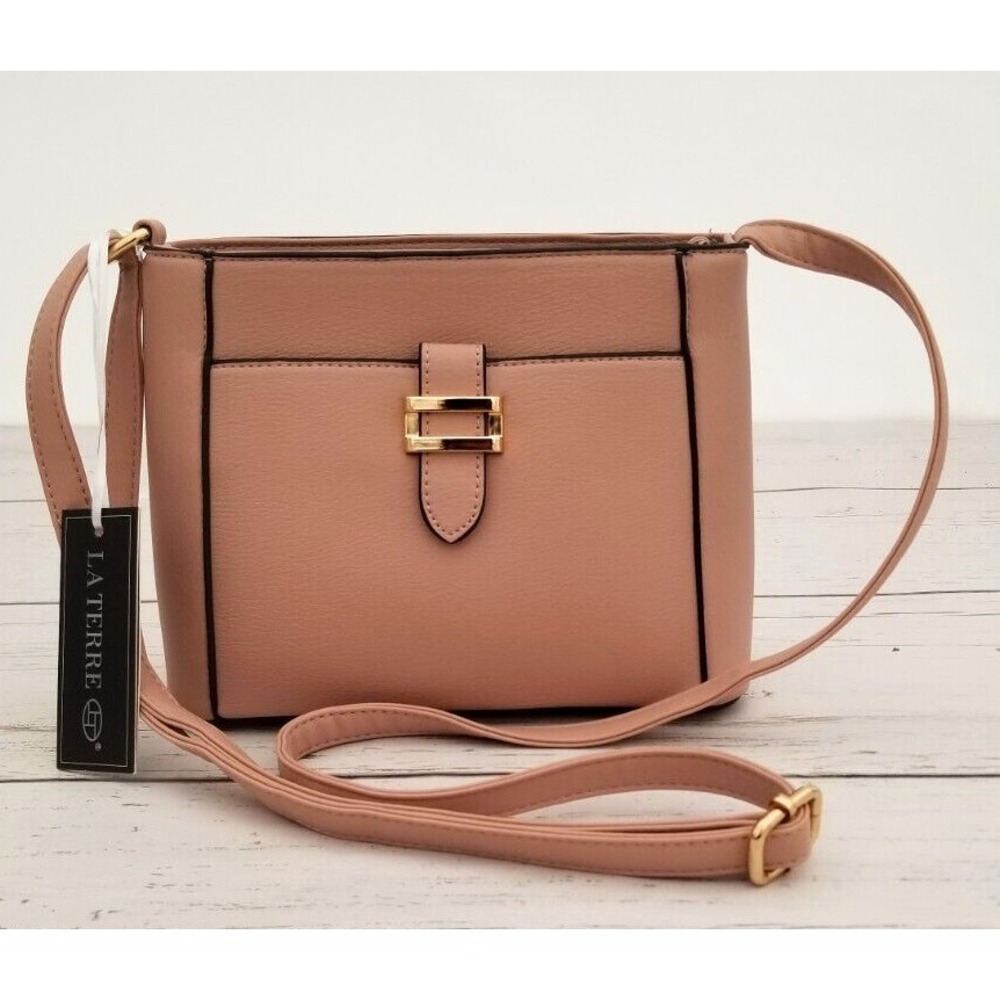 Purse La Terre Fashion Shoulderbag With Pockets, Shoulder Strap, NWT